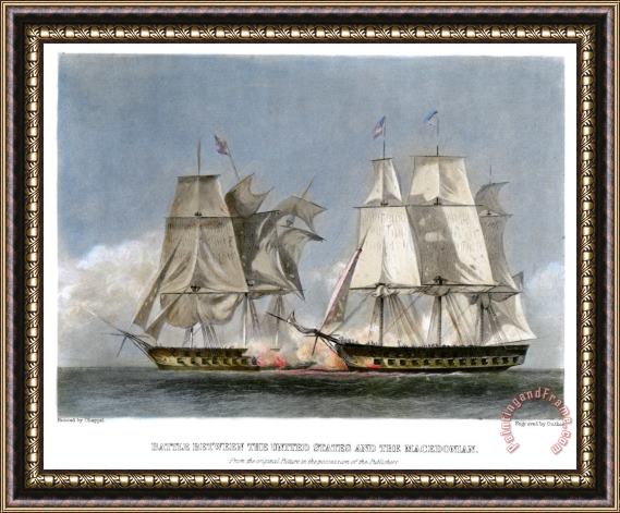 Others War Of 1812: Naval Battle Framed Painting