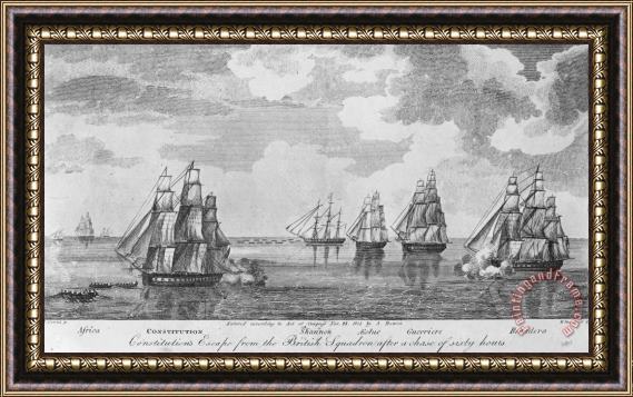 Others War Of 1812: Sea Battle Framed Painting