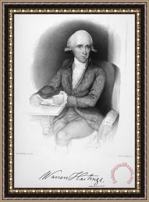 Others Warren Hastings (1732-1818) Framed Painting