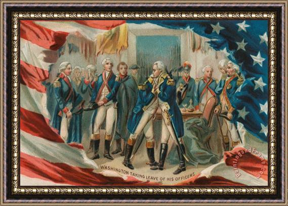 Others Washington Taking Leave Of His Officers Framed Print