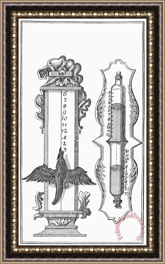Others WATER CLOCK, 18th CENTURY Framed Print