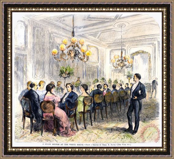Others White House: State Dinner Framed Painting