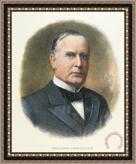 Others WILLIAM McKINLEY (1843-1901): Framed Painting