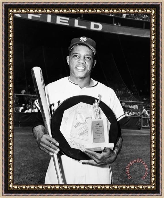 Others Willie Mays (1931- ) Framed Painting