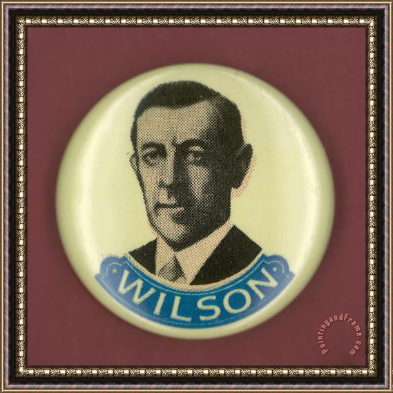 Others Wilson Campaign Button Framed Painting