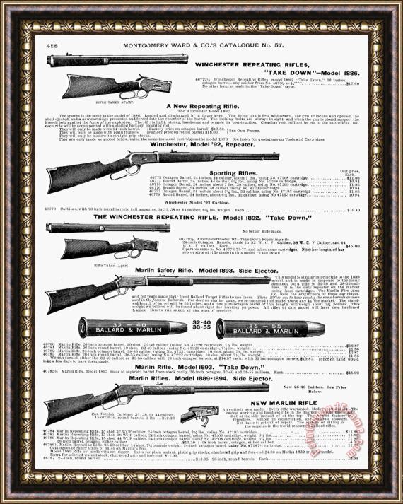 Others Winchester Rifles Framed Print