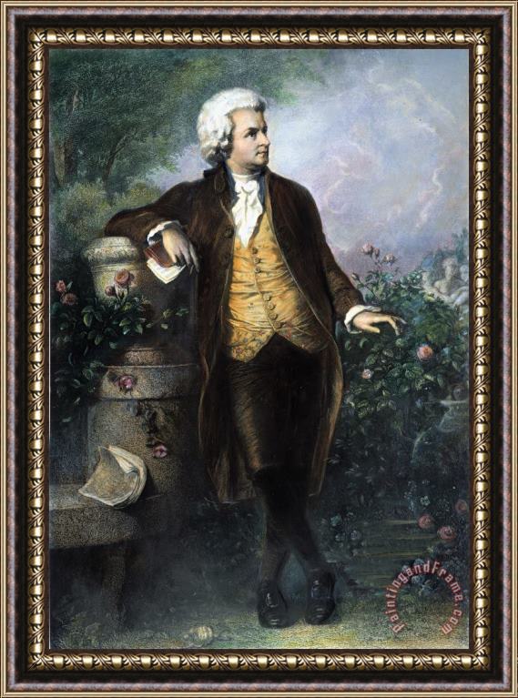 Others Wolfgang Amadeus Mozart Framed Painting