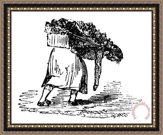 Others Woman In Coal Mine, 1842 Framed Print