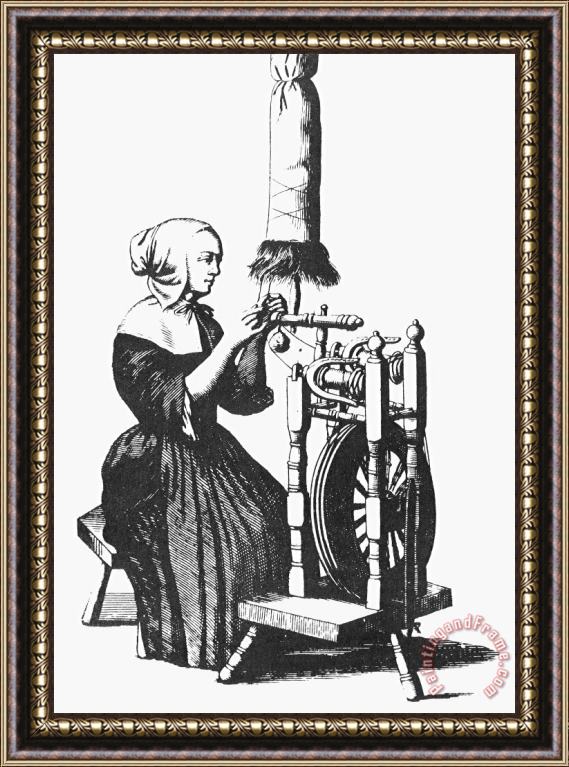 Others Woman Spinning Framed Print