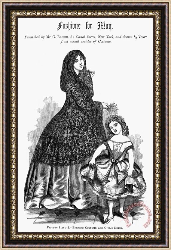 Others Womens Fashion, 1857 Framed Print