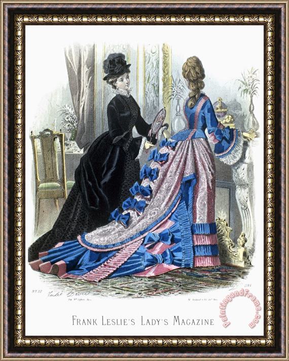 Others WOMENS FASHION, c1875 Framed Print