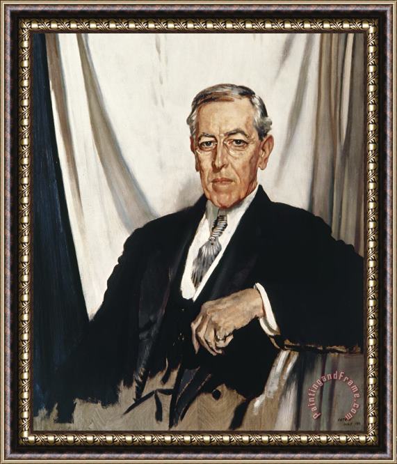 Others Woodrow Wilson (1856-1924) Framed Painting
