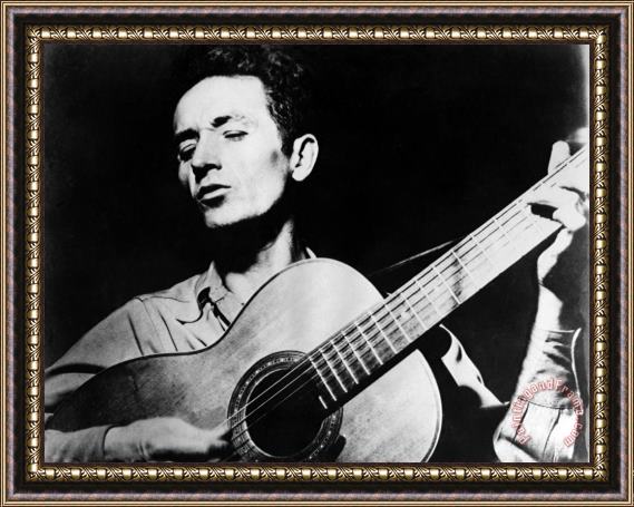 Others Woody Guthrie (1912-1967) Framed Painting