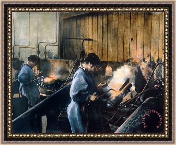 Others World War I: Women Workers Framed Painting