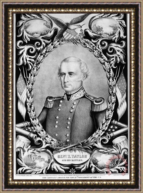 Others Zachary Taylor (1784-1850) Framed Painting
