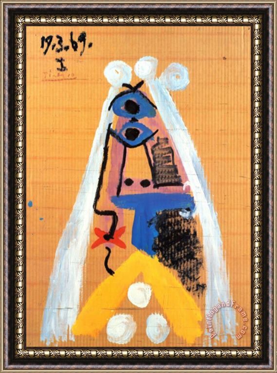 Pablo Picasso Bride 1969 Framed Painting