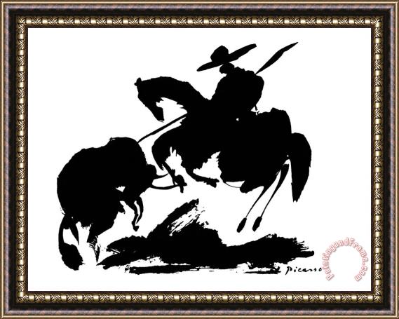 Pablo Picasso Bullfight I Framed Print