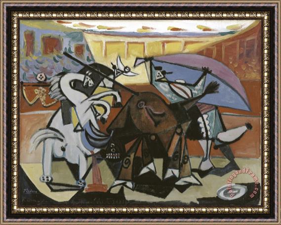 Pablo Picasso Bullfight Framed Print