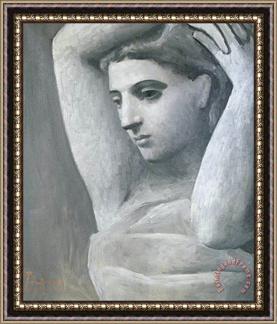 Pablo Picasso Bust of a Woman, Arms Raised, Dinard, Summer Framed Painting