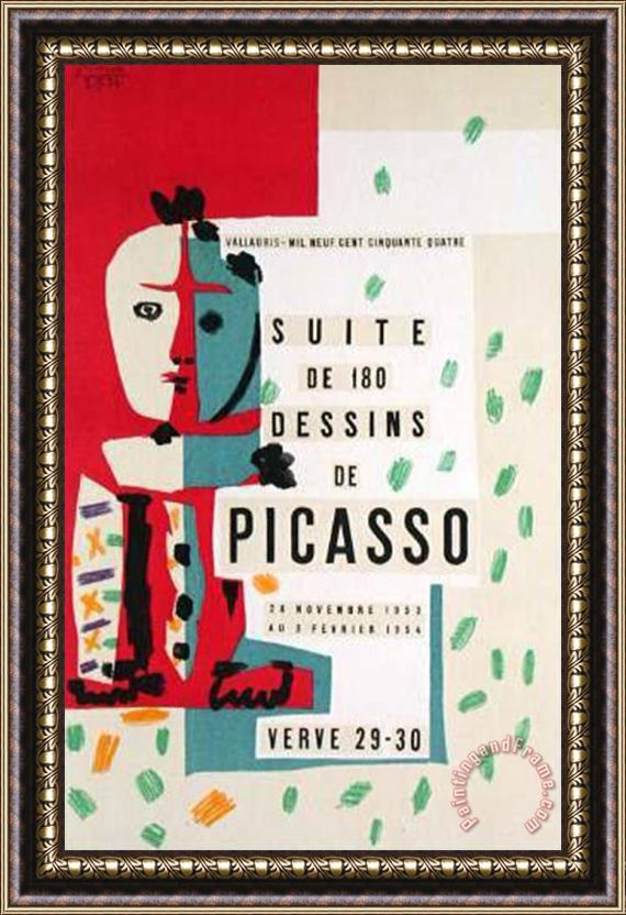Pablo Picasso Comedie Humaine Frontispice Framed Print