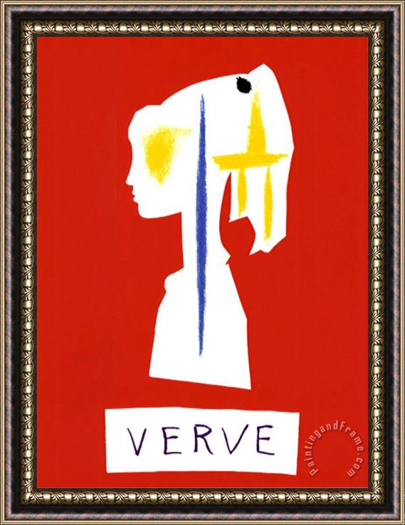 Pablo Picasso Cover for Verve C 1954 Framed Painting