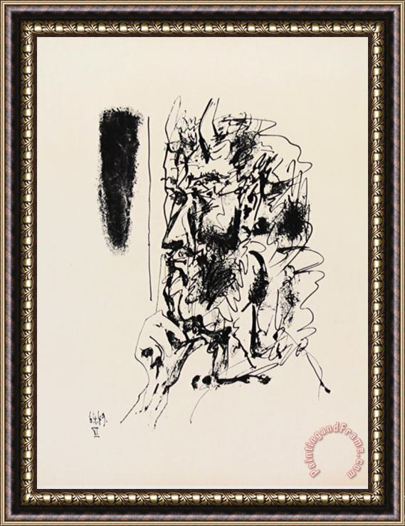 Pablo Picasso Faun Framed Painting