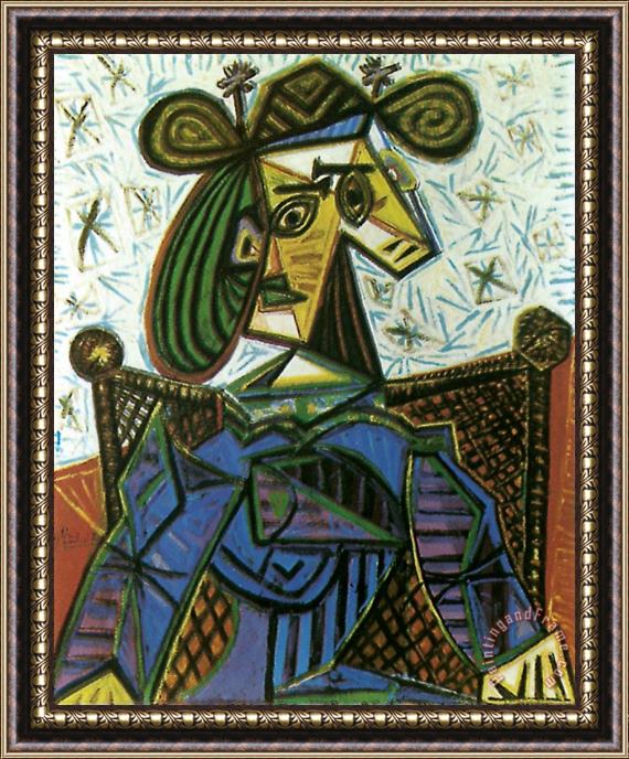 Pablo Picasso Femme Assise Dans Un 1941 Framed Painting