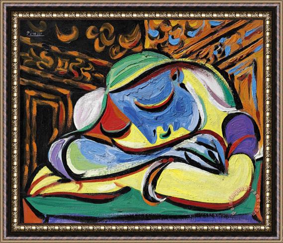 Pablo Picasso Jeune Fille Endormie, 1935 Framed Painting