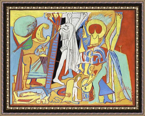 Pablo Picasso La Crucifixion Framed Painting