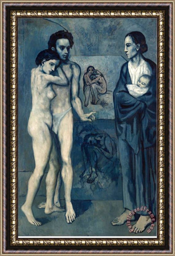 Pablo Picasso La Vie C 1903 Framed Print