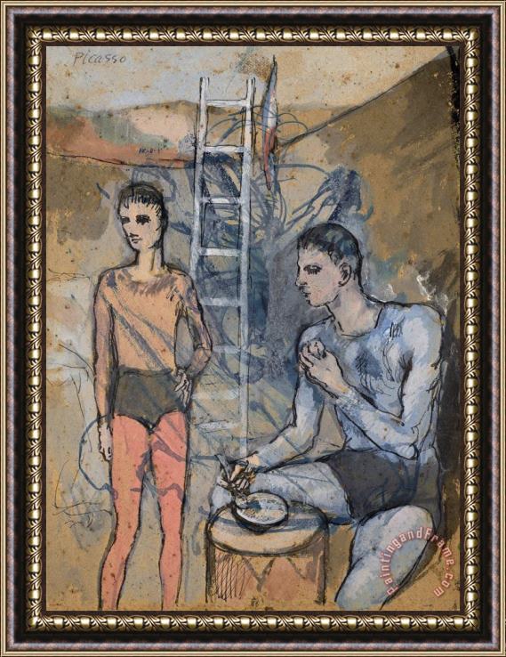 Pablo Picasso Le Repas De L'acrobate, 1905 Framed Painting