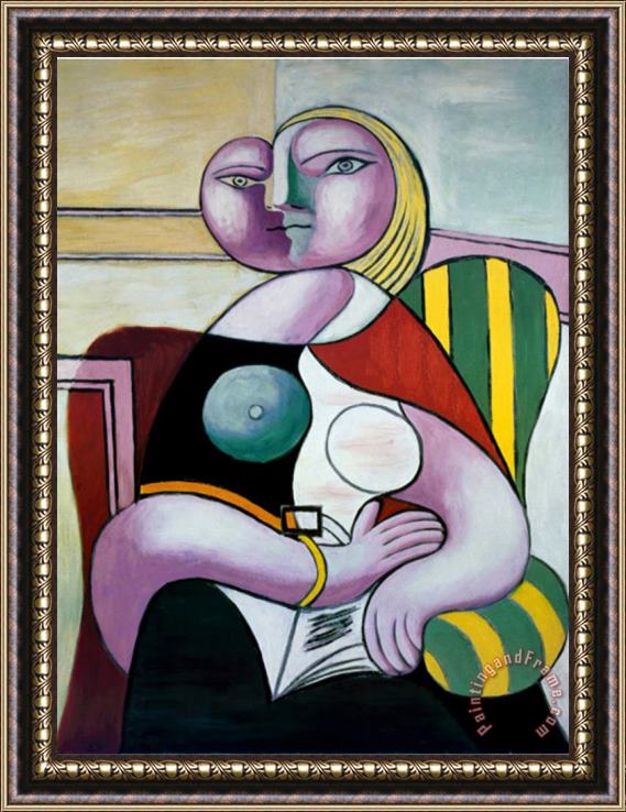 Pablo Picasso Lecture Woman Reading Framed Print