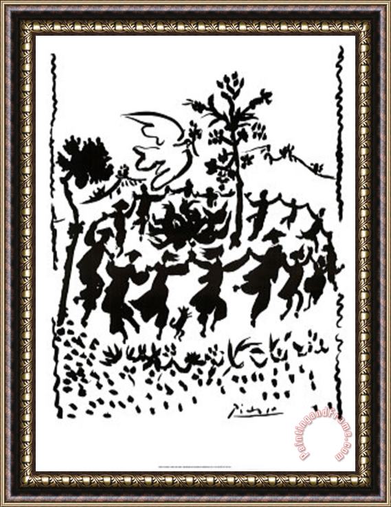 Pablo Picasso Long Live Peace Framed Painting