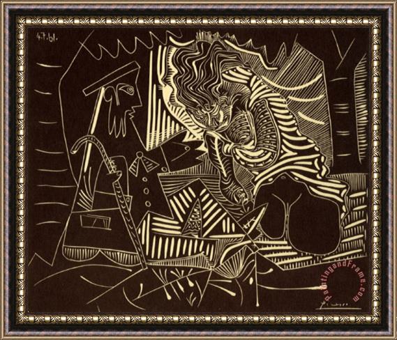 Pablo Picasso Luncheon on The Grass Framed Print