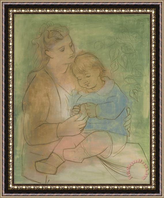 Pablo Picasso Mother And Child Framed Print