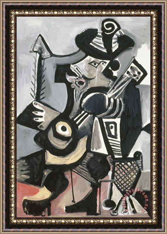 Pablo Picasso Musicien (musician) Framed Painting