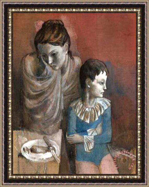 Pablo Picasso Mutter Mit Kind Gaukler C 1905 Framed Painting
