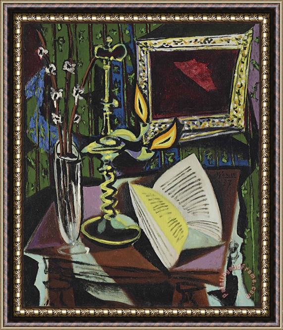 Pablo Picasso Nature Morte Au Chandelier, 1937 Framed Print