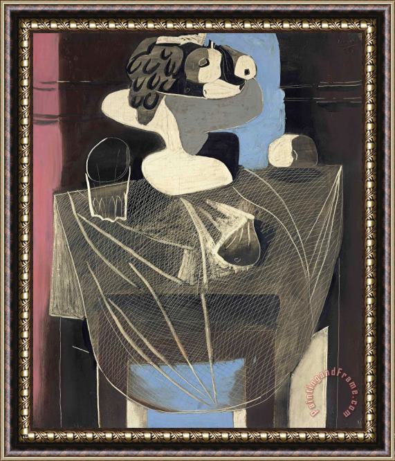 Pablo Picasso Nature Morte Au Filet De Peche Framed Painting