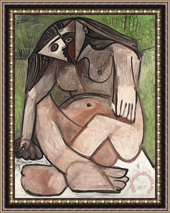 Pablo Picasso Nu Accroupi, 1960 Framed Print