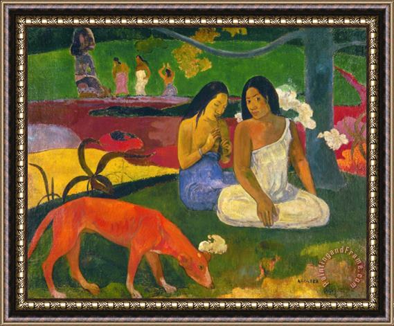 Pablo Picasso Paul Gauguin Gauguin Arearea 1892 Framed Print