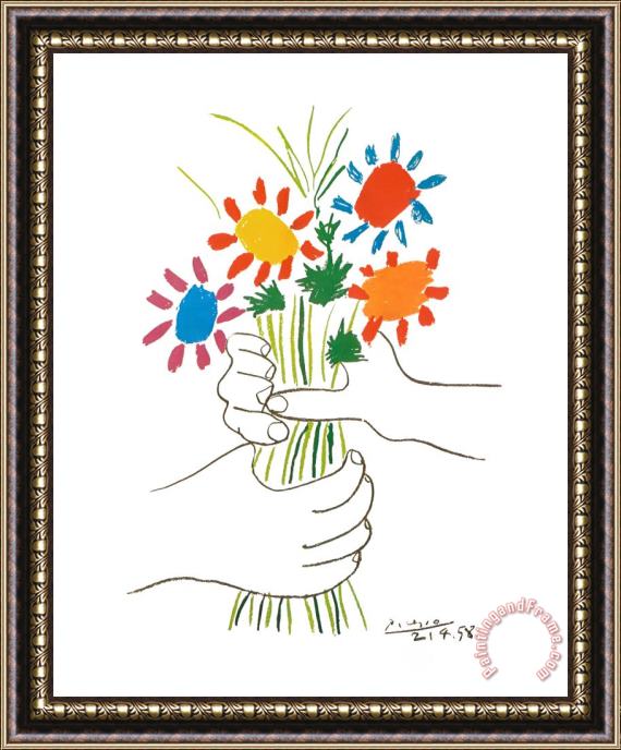 Pablo Picasso Petite Fleurs Framed Print
