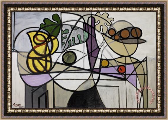 Pablo Picasso Pitcher And Fruit Bowl Framed Print