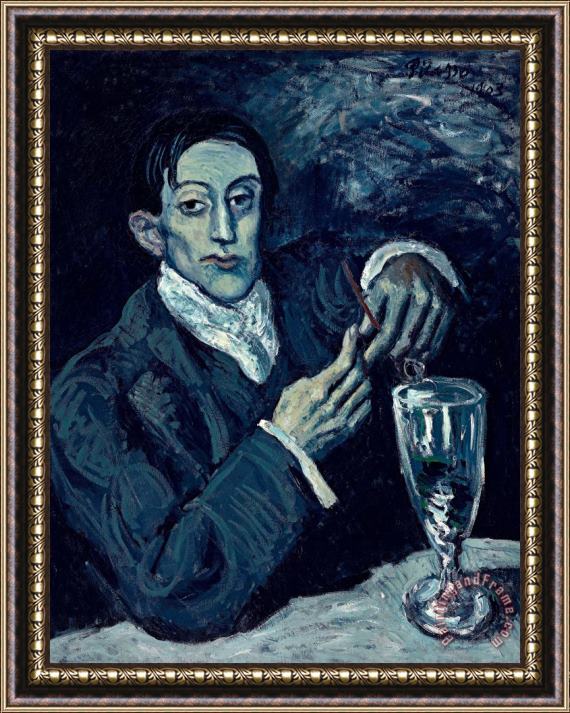 Pablo Picasso Portrait D'angel Fernandez De Soto Framed Painting