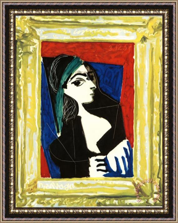 Pablo Picasso Portrait De Jaccqueline Framed Print