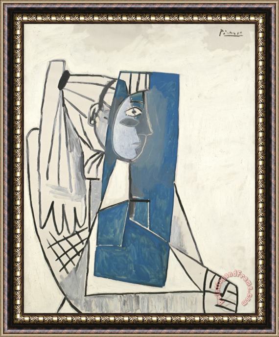 Pablo Picasso Portrait of Sylvette David Framed Painting