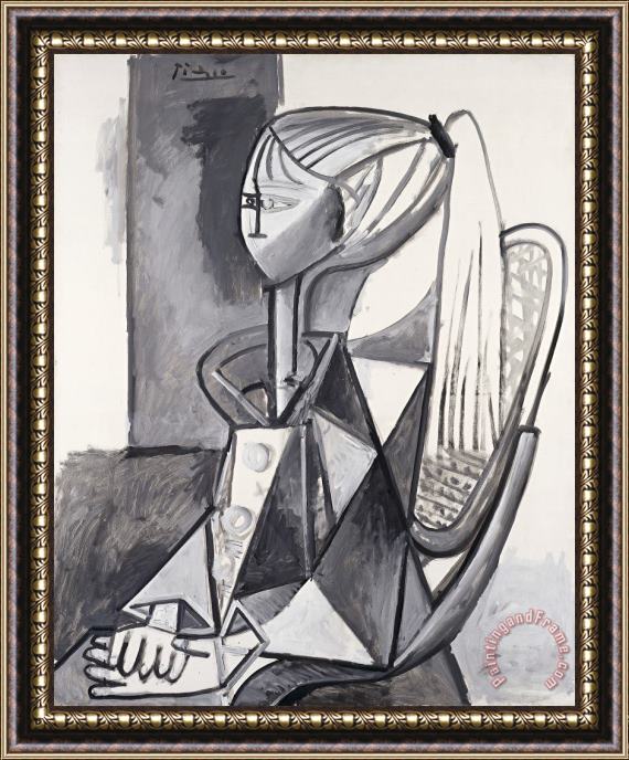 Pablo Picasso Portrait of Sylvette Framed Painting