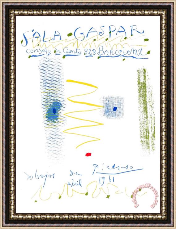 Pablo Picasso Sala Gaspar Framed Print