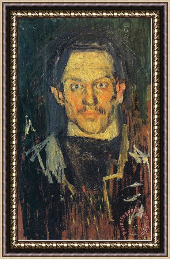 Pablo Picasso Self Portrait 1901 2 Framed Painting