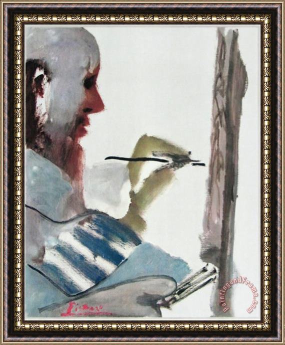 Pablo Picasso The Painter at Work Framed Print